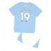 Manchester City Julian Alvarez #19 Babykleding Thuisshirt Kinderen 2023-24 Korte Mouwen (+ korte broeken)